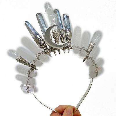 Natural Quartzl Crystal Hair Bands