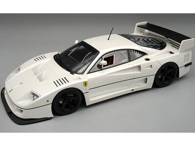 Ferrari F40 LM Pearl White Metallic with Black 5 Spoke Rims Press Version (1996) Mythos Series Limited Edition to 60 pieces W...