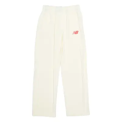 NEW BALANCE Boys Sweatpants Cream Straight 14-15Y W26 L29
