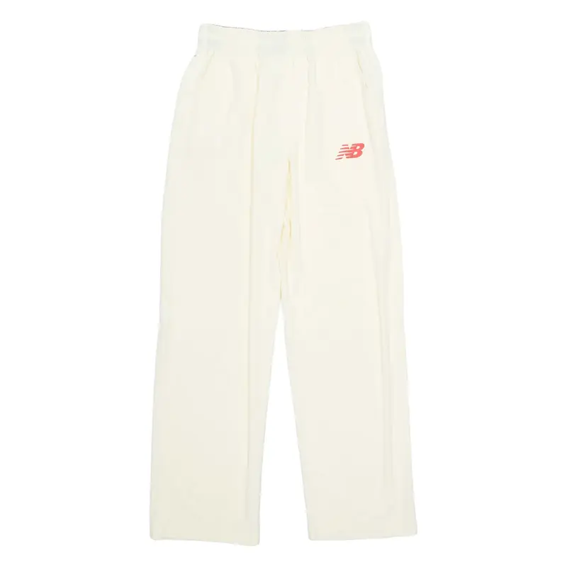 NEW BALANCE Boys Sweatpants Cream Straight 14-15Y W26 L29