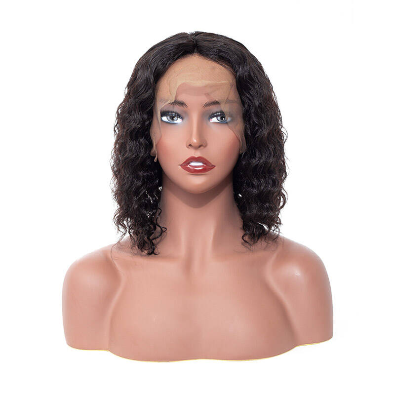 ISEE HAIR Bob Hair Wigs Deep Curly 13*4 Lace Front Wigs 100% Human Virgin Hair Wigs