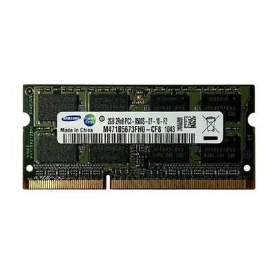 Samsung M471B5673FHO-CF8 | 2GB DDR3-1066MHz PC3-8500 Non-ECC Unbuffered SODIMM CL7 2Rx8 1.5V 204-Pin Memory Module