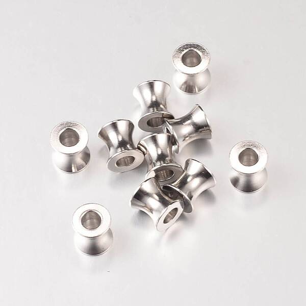 Tarnish Resistant 304 Stainless Steel European Large Hole Beads