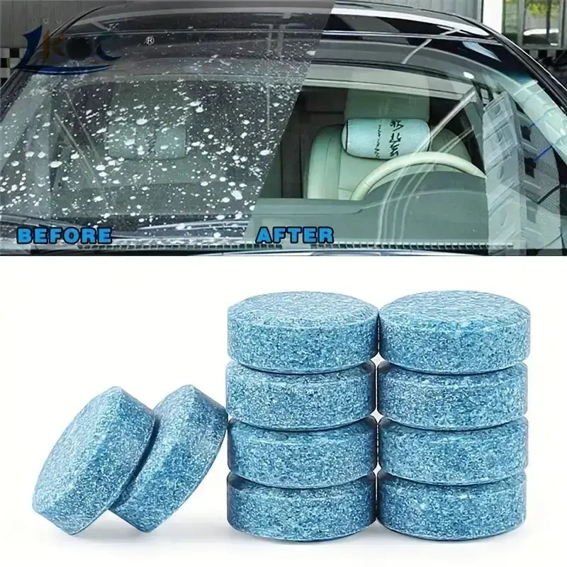 Car Windshield Cleaner, Universal Multifunctional Car Effervescent Tablet for Glass Windshield, Car Wash Accessories