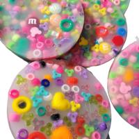 Picky Pads - Assorted Colorful Beads with Various Shapes for Snacking and Crafting. get a free Worry Stones with you order.