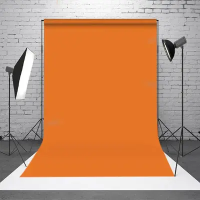 Orange Solid Color Portrait Photo Booth Backdrop - Aperturee