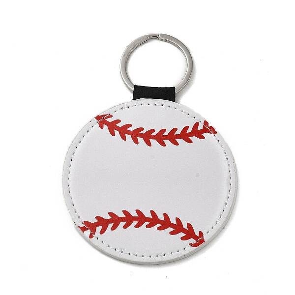 Sport Theme PU Leather Keychain