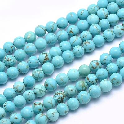 Natural Howlite Beads Strands