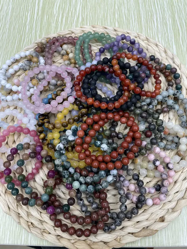 10Pcs 8mm bead bracelet mixed Birthday Daily Wedding