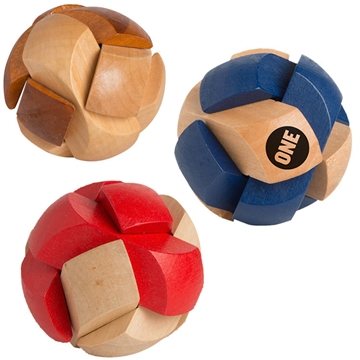 150 Customized Wooden Soccer Ball Puzzle - 2.75-inch