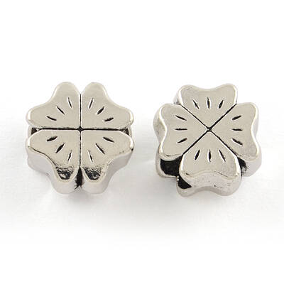Tibetan Style Alloy European Large Hole Beads