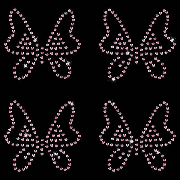 Butterfly Hotfix Glass Rhinestone