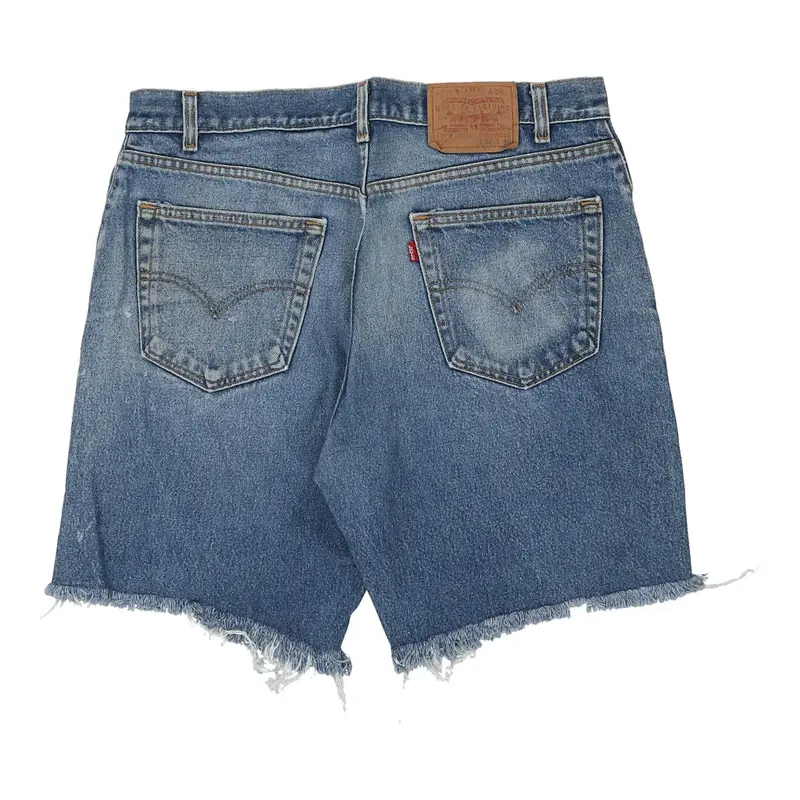 505 Levis Denim Shorts - 34W 9L Blue Cotton