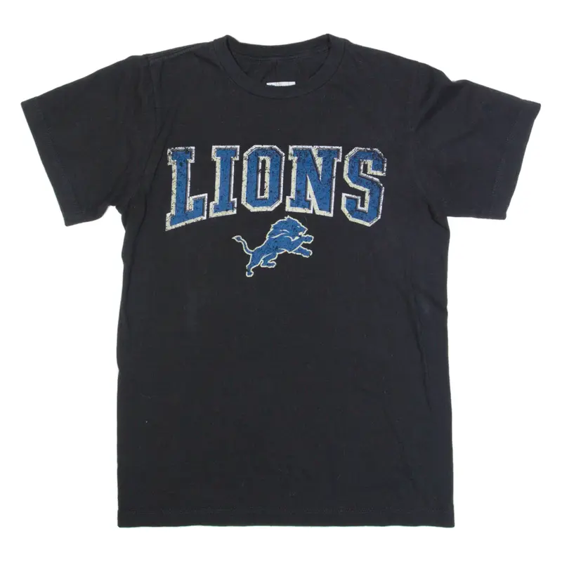 NFL Detroit Lions Mens T-Shirt Black USA S