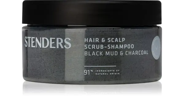 STENDERS Black Mud and Charcoal Cleansing Scrub for Hair and Scalp 300g