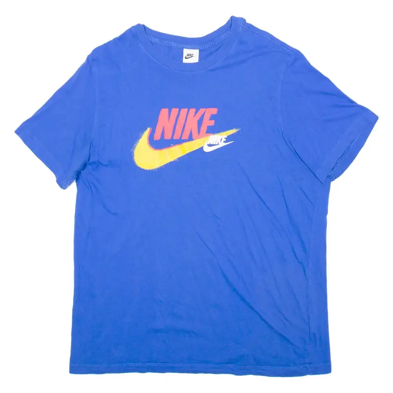 NIKE Mens T-Shirt Blue XL