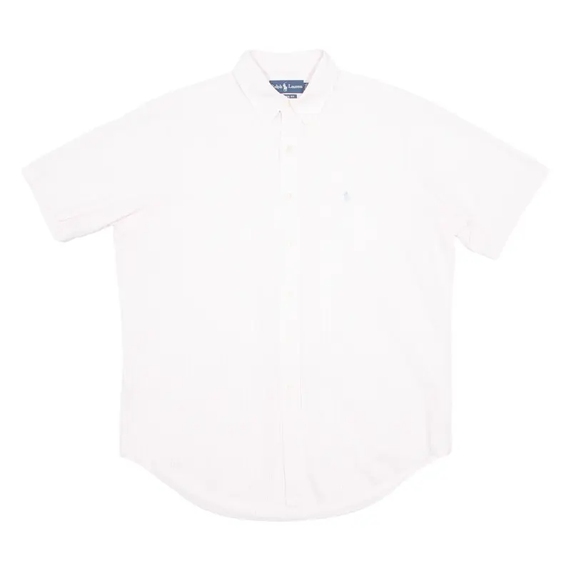 RALPH LAUREN Mens Shirt Pink Striped L