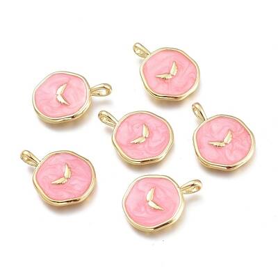 Brass Enamel Pendants