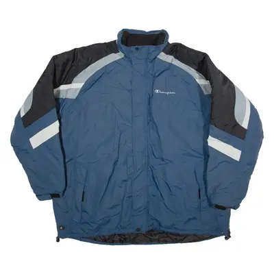CHAMPION Insulated Mens Jacket Blue Nylon 3XL