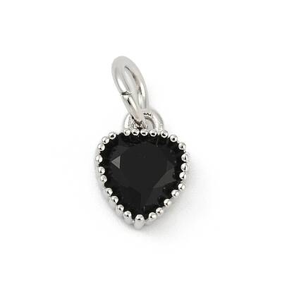 Brass Micro Pave Cubic Zirconia Pendants