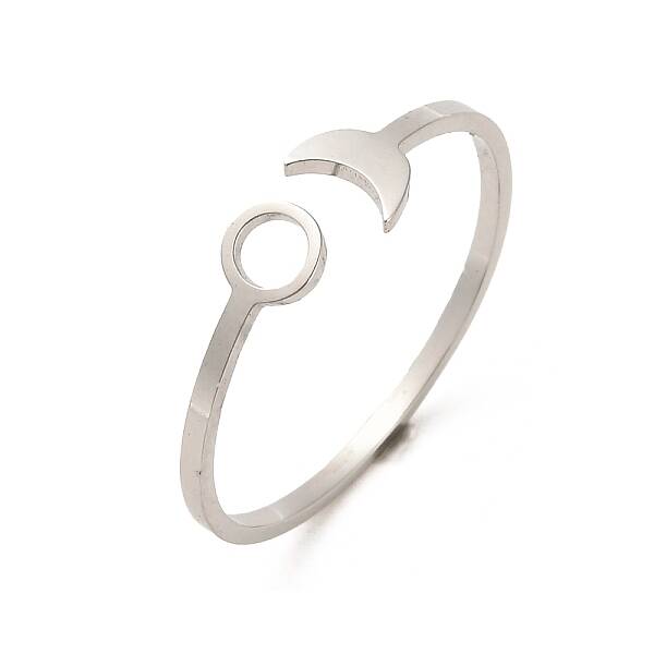 Non-Tarnish 304 Stainless Steel Open Cuff Rings