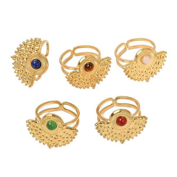 Natural Mixed Stone Finger Rings