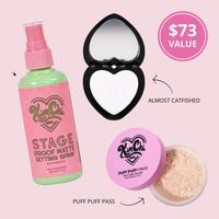 KimChi Chic Beauty Ultimate Flawless, Blurred, and Bright Face Makeup Bundle - Setting Spray, Setting Powder, and Finishing P...
