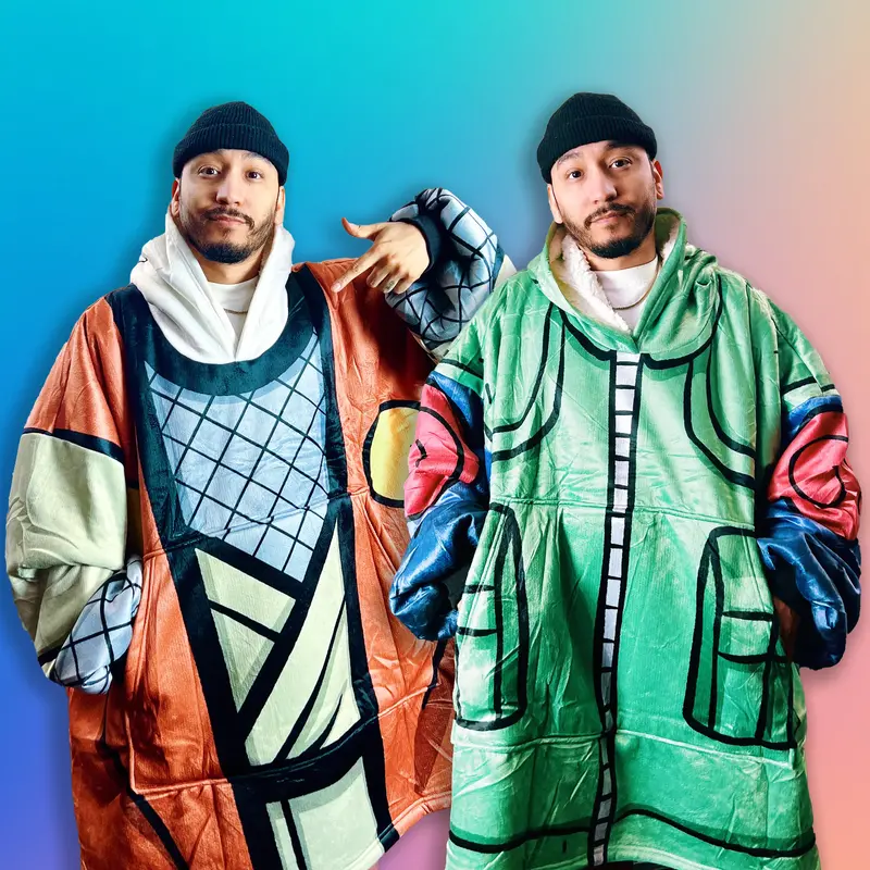 Anime Blanket Hoodie Casual Fleece with Soft Sherpa for Men