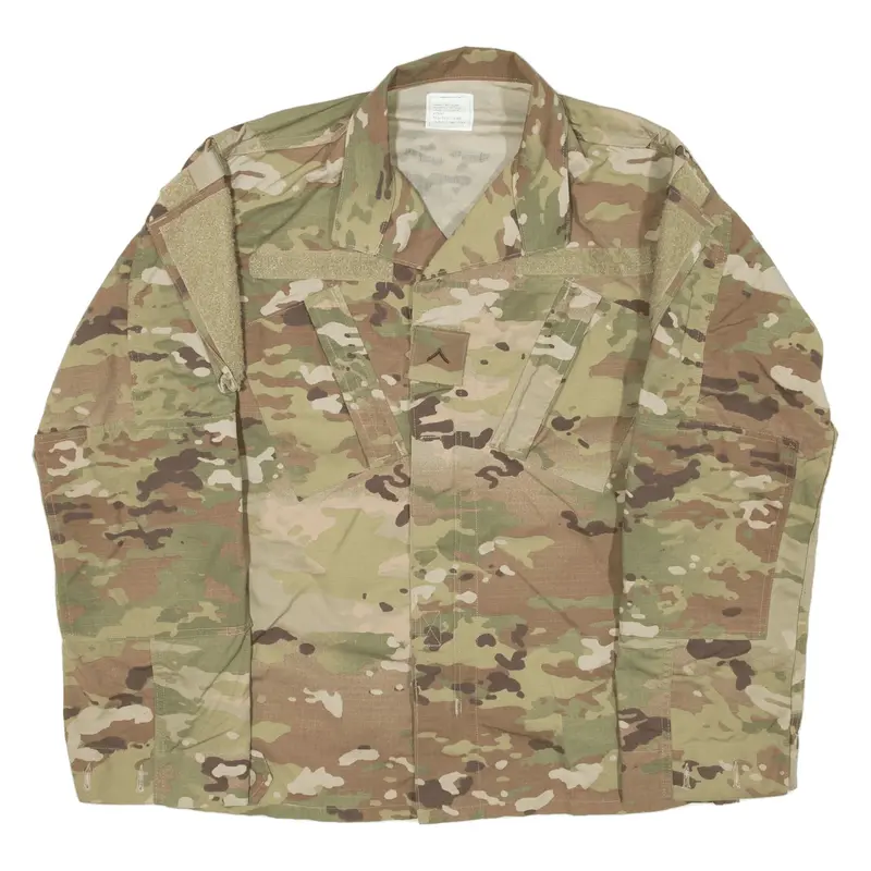 PUERTO RICO APPAREL US Army Military USA Jacket Green Camouflage Mens S