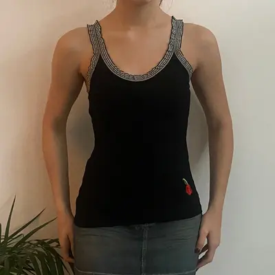 Unbranded Cami Top - Small Black Cotton