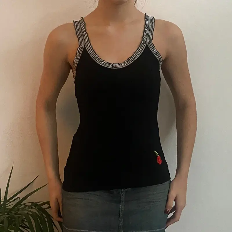 Unbranded Cami Top - Small Black Cotton