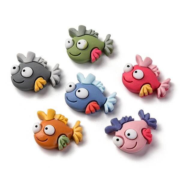 Marine Organism Theme Opaque Resin Decoden Cabochons