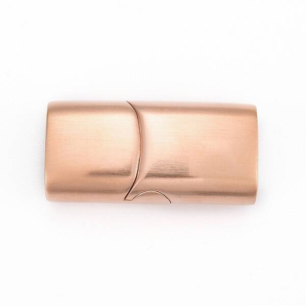 304 Stainless Steel Magnetic Clasps with Glue-in Ends
