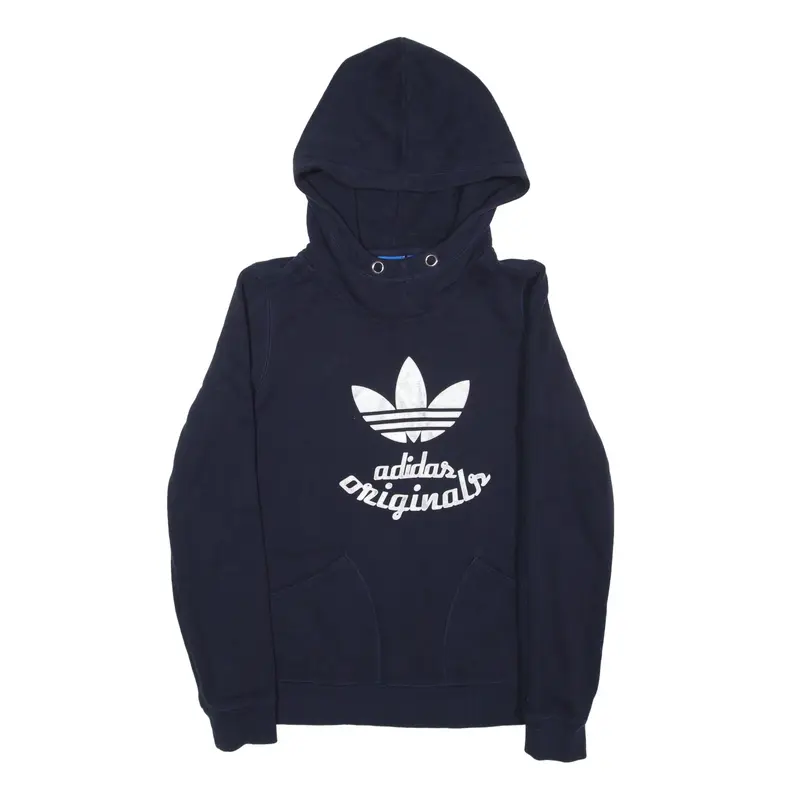 ADIDAS Originals Hoodie Blue Pullover Womens UK 10