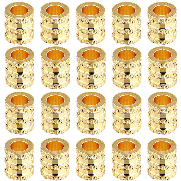30Pcs Rack Plating Brass Beads