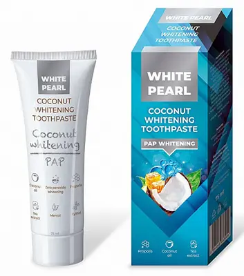 Vitalcare Dentifricio Sbiancante Al Cocco (Pap Whitening Toothpaste) 75 Ml