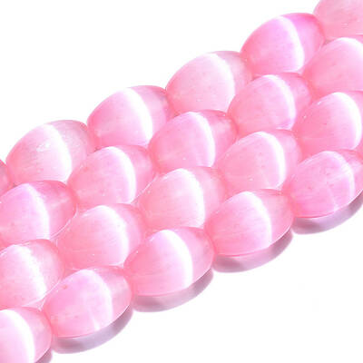 Dyed Natural Selenite Beads Strands