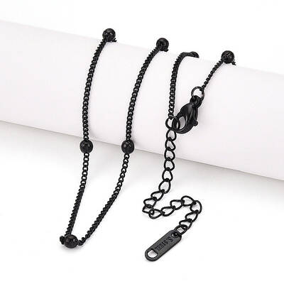 Ion Plating(IP) 304 Stainless Steel Satellite Chain Necklace for Men Women