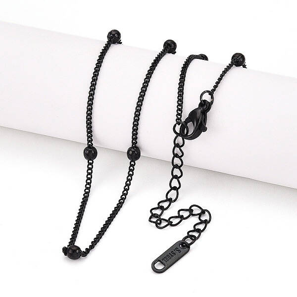 Ion Plating(IP) 304 Stainless Steel Satellite Chain Necklace for Men Women
