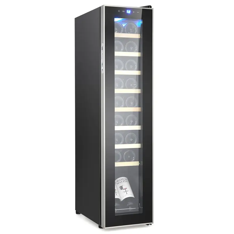 Garvee Wine Fridge, Wine Cooler Refrigerator with 41~64°F Digital Temperature Control, Wine Refrigerator Freestanding for Re...