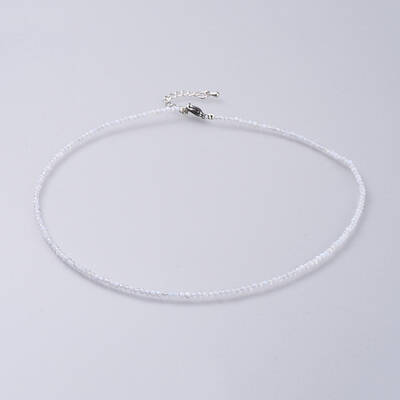 Natural Blue Lace Agate Beaded Necklaces