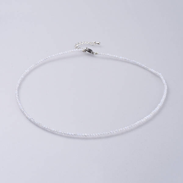 Natural Blue Lace Agate Beaded Necklaces
