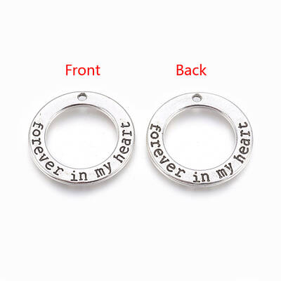 Tibetan Style Alloy Ring Pendants