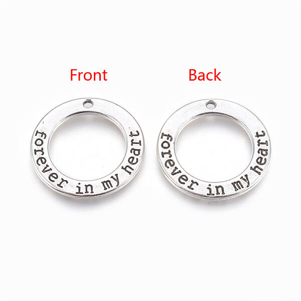 Tibetan Style Alloy Ring Pendants