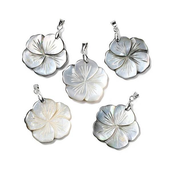 Natural Black Lip Shell Pendants