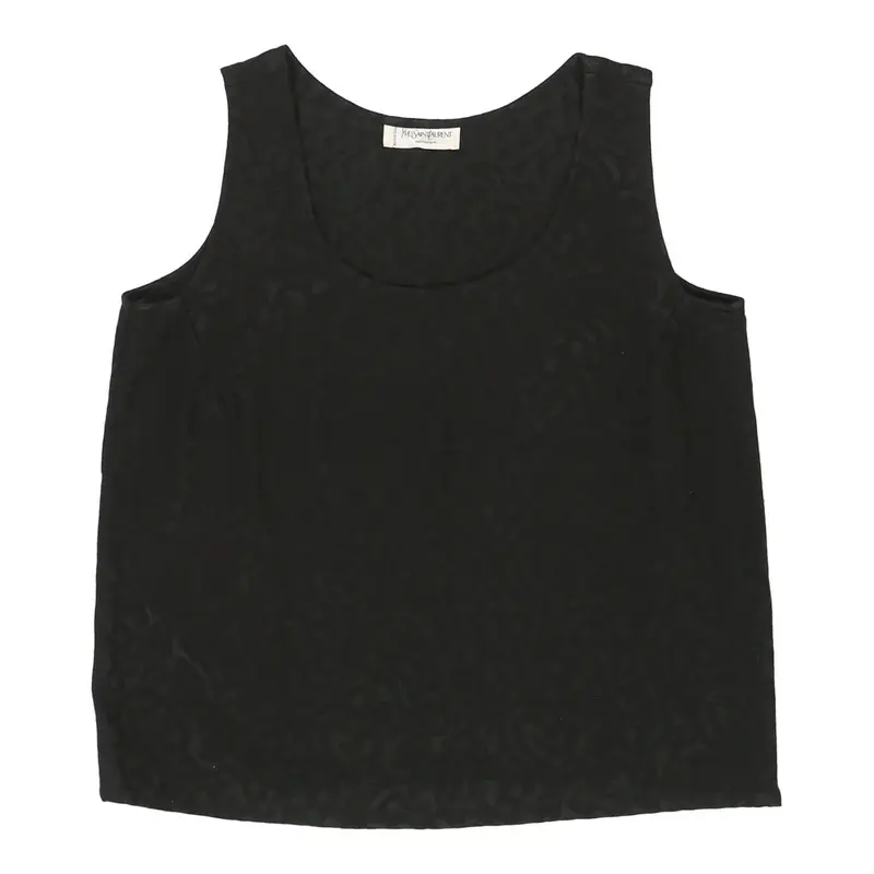 Yves Saint Laurent Top - XL Black Cotton | Size: x-large