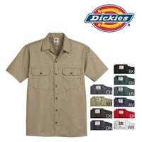 Dickies Short Sleeve Work Shirt -Classic Fabric Menswear Pocket Original Tops Collar Shortsleeve