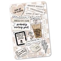 Clear Case Cardstock Insert for Kindle, Fire Tablet, Boox, Kobo | Book Lover Gift | Bookish Stickers for Kindle | Booktok Kin...