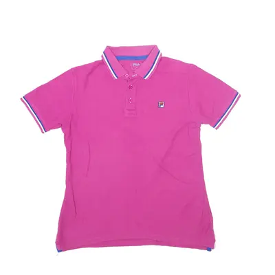 FILA Polo Shirt Pink Short Sleeve Mens S