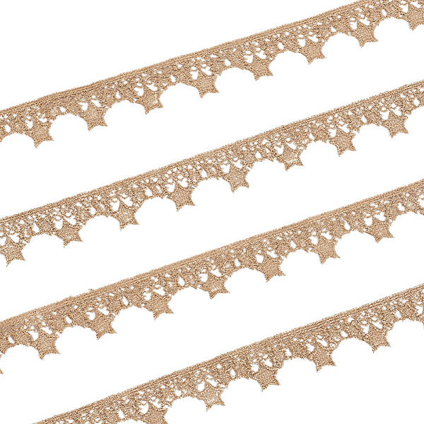 Star Polyester Lace Trim Ribbon